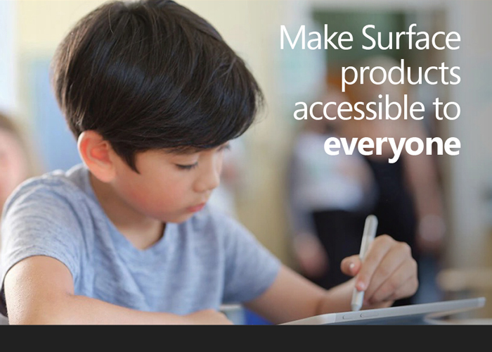 Make surface products accessible to everyone.