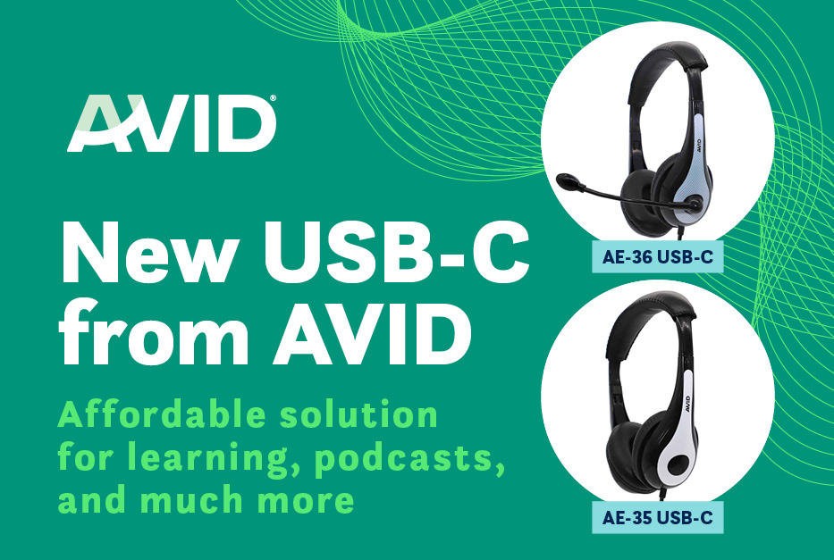 New USB-C from AVID. Affordable solution for learning, podcasts, and much more.