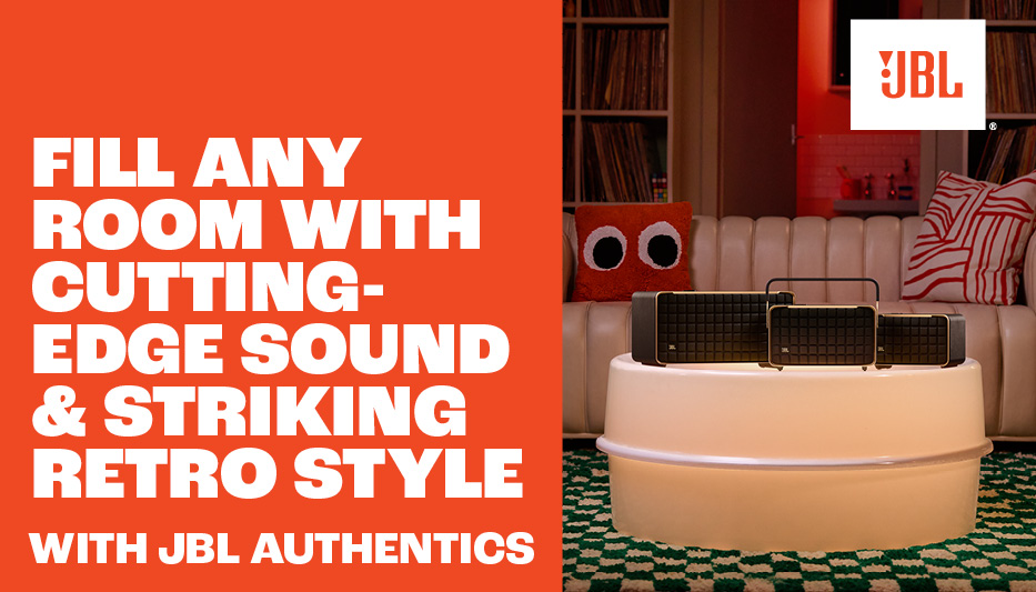 Fill any room with cutting-edge sound and striking retro style with JBL Authentics