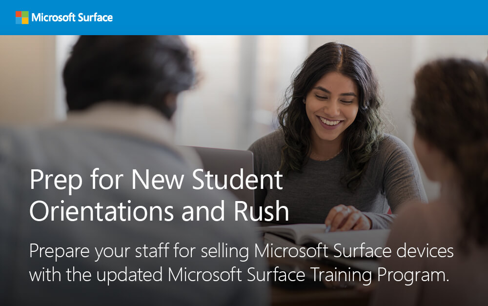 Microsoft surface. Gear up for some microsoft sales. Prepare your staff for selling microsoft surface devices with the updated microsoft surface training program.