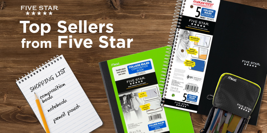 Top sellers from Five Star