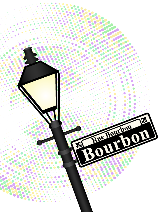 Bourbon Street Lampost Image