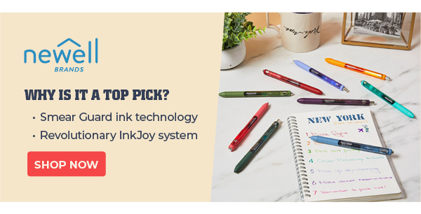 Newell: Why is it a top pick? Smear Guard ink technology. Revolutionary InkJoy system.