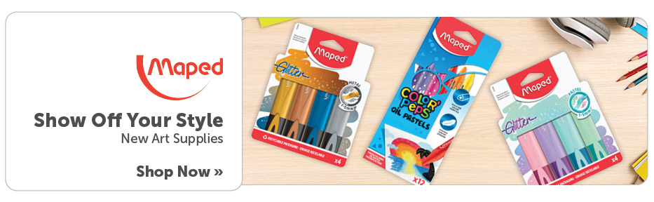 Show off your style. New art supplies from Maped Helix. Shop now.
