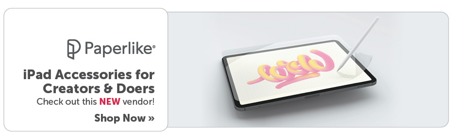 iPad Accessories for creators and doers from Paperlike.  Check out this NEW vendor! Shop now.