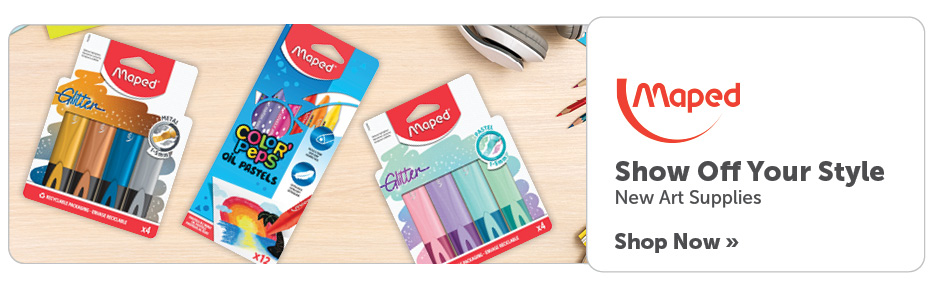 Show off your style. New art supplies from Maped Helix. Shop now.