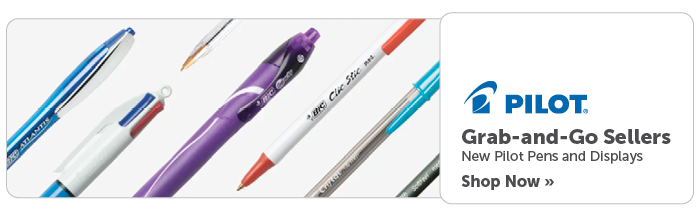 Pilot: Grab-and-Go Sellers. New Pilot Pens and Displays. Shop Now
