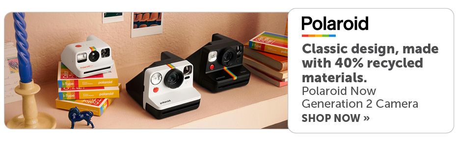 Classic design, made with 40% recycled materials.
Polaroid Now Generation 2 Camera. Shop now.