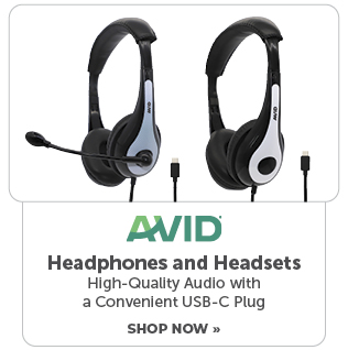 AVID: Headphones and Headsets High-Quality Audio with a Convenient USB-C Plug. Shop Now >