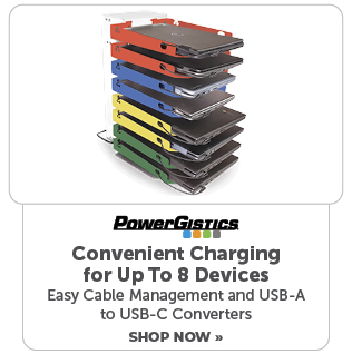 PowerGistics: Convenient Charging for Up To 8 Devices Easy Cable Management and USB-A to USB-C Converters. Shop Now >
