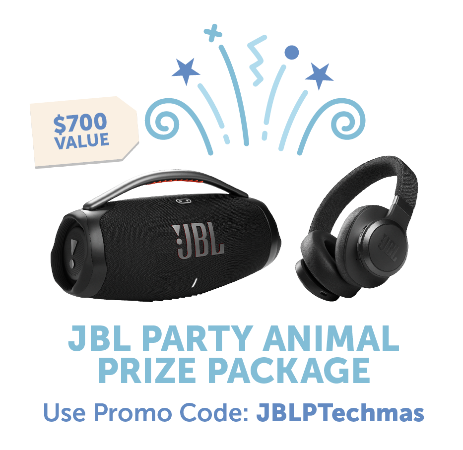 JBL Party Animal Prize Package: Use Promo Code: JBLPTechmas