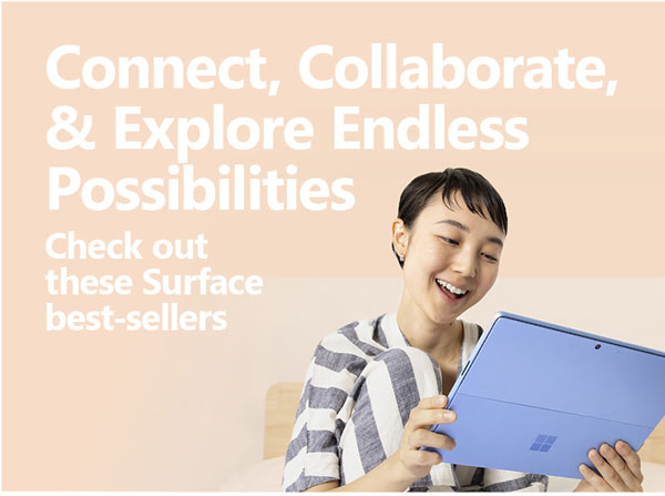 Connect, collaborate, & explore endless possibilities: Check out these Surface best-sellers