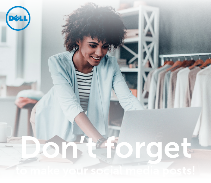Don't forget to make your social media posts.
