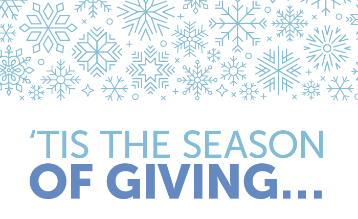Tis the Season of Giving ...