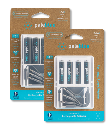 Paleblue products: AAA and AA Batteries