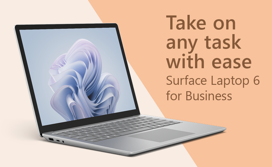 Take on any taske with ease: Surface Laptop 6 for Business