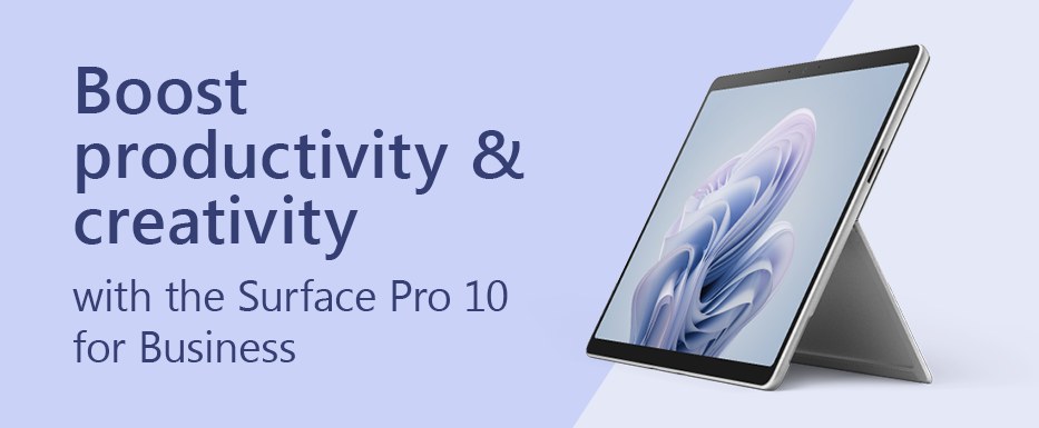 Boost productivity and creativity with the Surface Pro 10 for Business